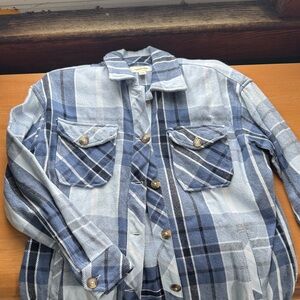 Aerie Offline plaid shacket